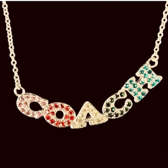 Coach Multicolored Necklace  16-18" NWT Dust Bag Included - Picture 2 of 3